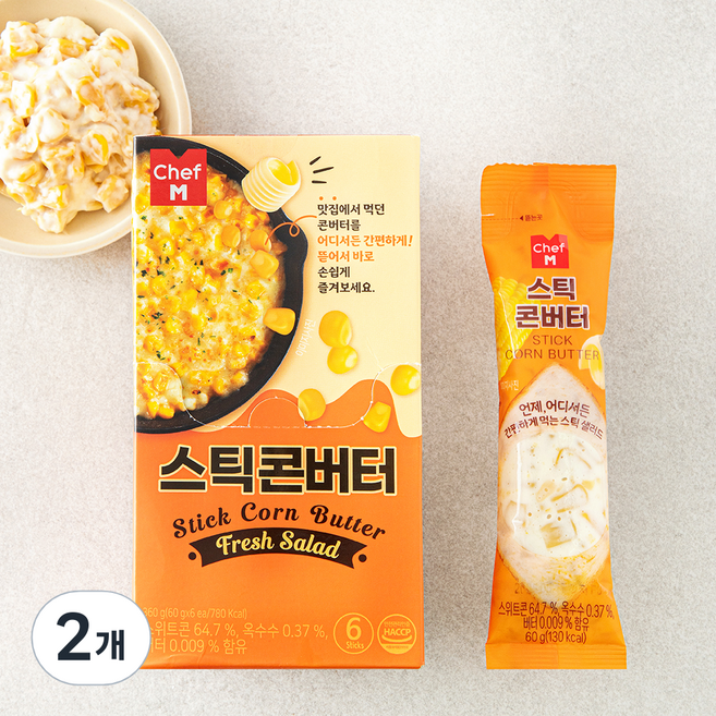 쉐프엠 스틱 콘버터 6개입, 360g, 2개