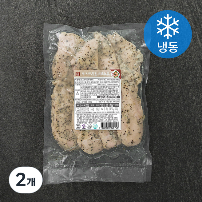 오뗄 로스트 치킨 브레스트 (냉동), 1kg, 2개