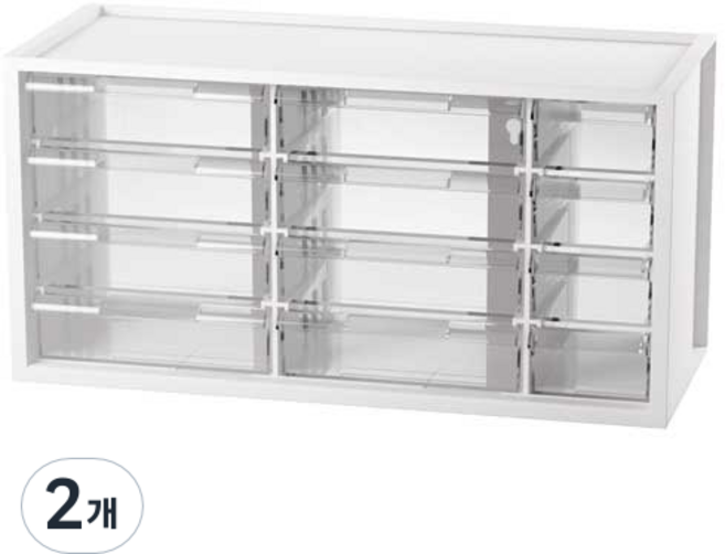 프로방스 리빙박스 12칸 A9-512, 화이트, 2개