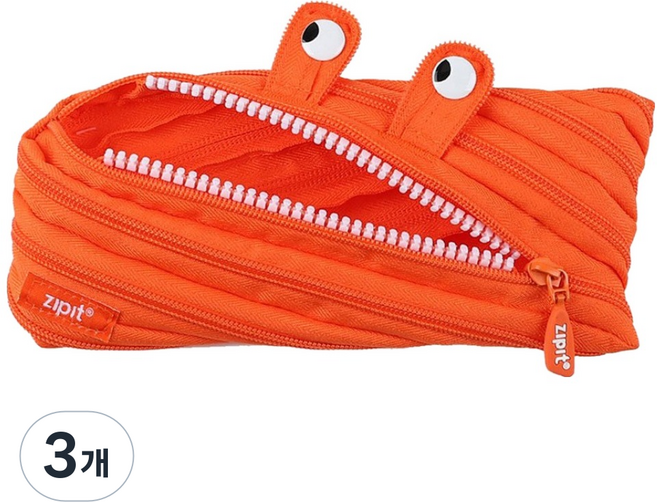 집잇 그릴즈 몬스터 파우치, 오렌지, 3개