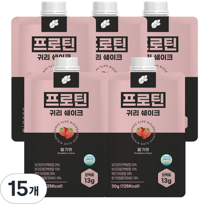 Non & Bat 蛋白燕麥奶昔草莓味, 30g, 15個