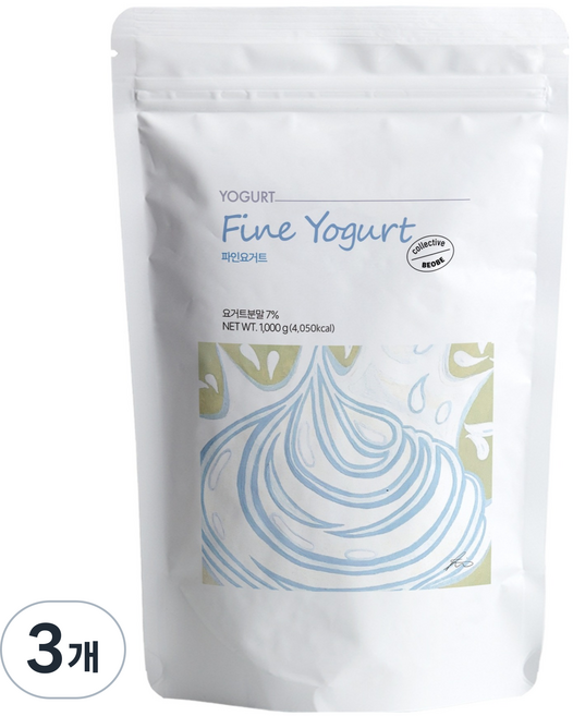 베오베 파인 요거트 파우더, 1kg, 1개입, 3개