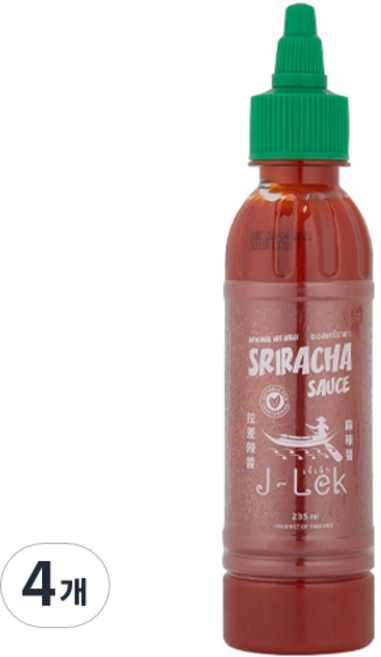 제이렉 스리라차 소스, 225ml, 4개