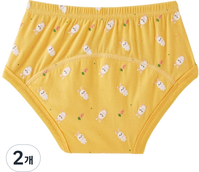 agazzang 嬰幼兒用經典莫代爾如廁訓練褲, 2個, 紅蘿蔔兔