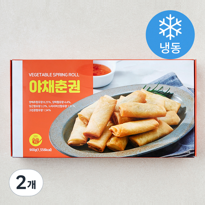 랜시 야채춘권 60 (냉동), 900g, 2개