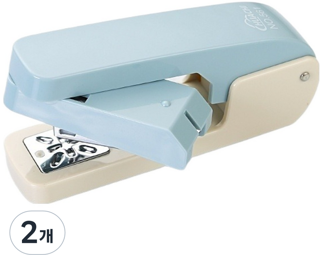 HUACHI 華馳 360度旋轉式中型訂書機, 藍色, 2個