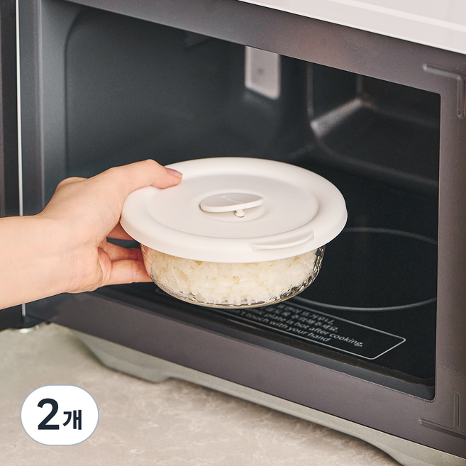 스틸웍스 데일리쿡 냉동밥 보관용기 400ml 스틸화이트, 2개, 단품