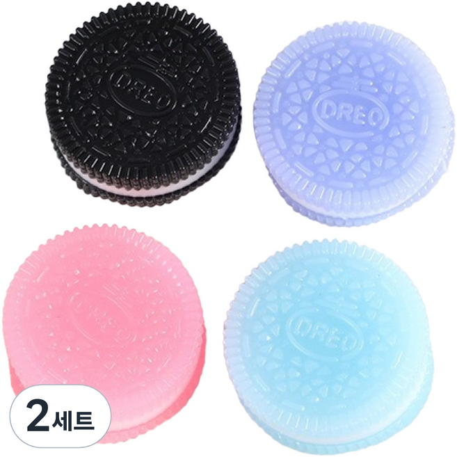 토브라인 오레오 말랑이 스퀴시 오레오 4종 세트, 혼합색상, 2세트