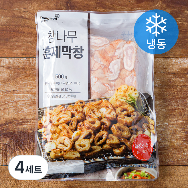 동원홈푸드 참나무 훈제막창 400g + 소스 100g (냉동), 4세트