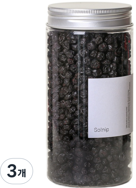 Solnip 藍莓乾, 3個, 430g