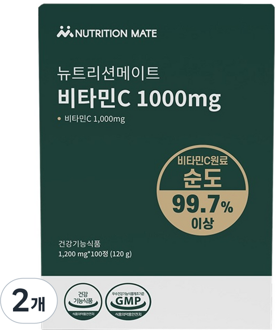 NutritionMate 維他命C 120g, 2個, 100錠