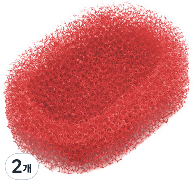 새드리 스펀지 비누받침 소, 레드, 2개