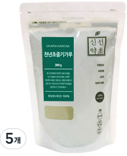 신선약초 천년초줄기가루, 5개, 300g