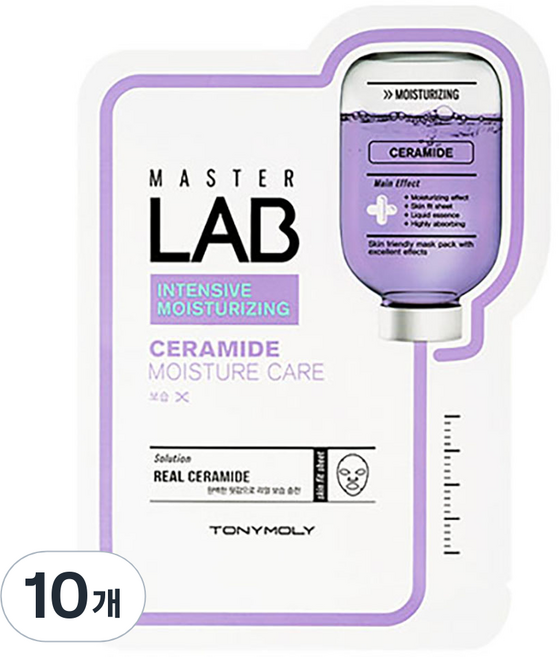 토니모리 마스터 랩 세라마이드 마스크 시트, 1개입, 10개