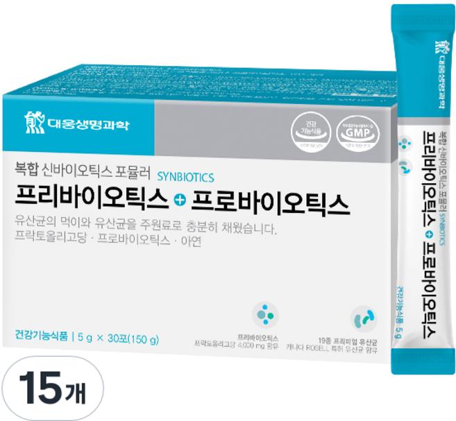 DAEWOONG LIFE SCIENCE 益生元+益生菌 乳酸菌, 150g, 15個
