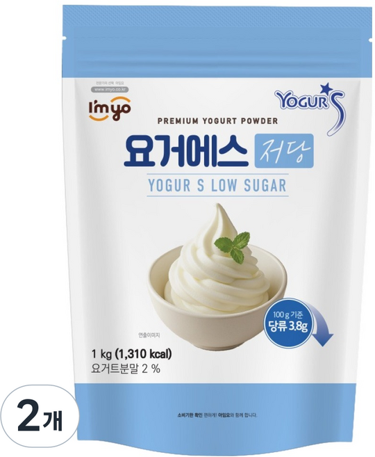 I'm yo Yogur S 低糖, 2個, 1入, 1kg