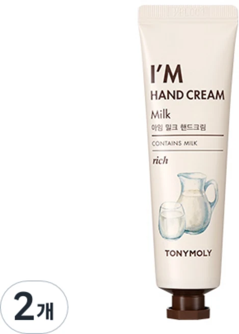 토니모리 아임핸드크림 밀크, 30ml, 2개 - 쿠팡