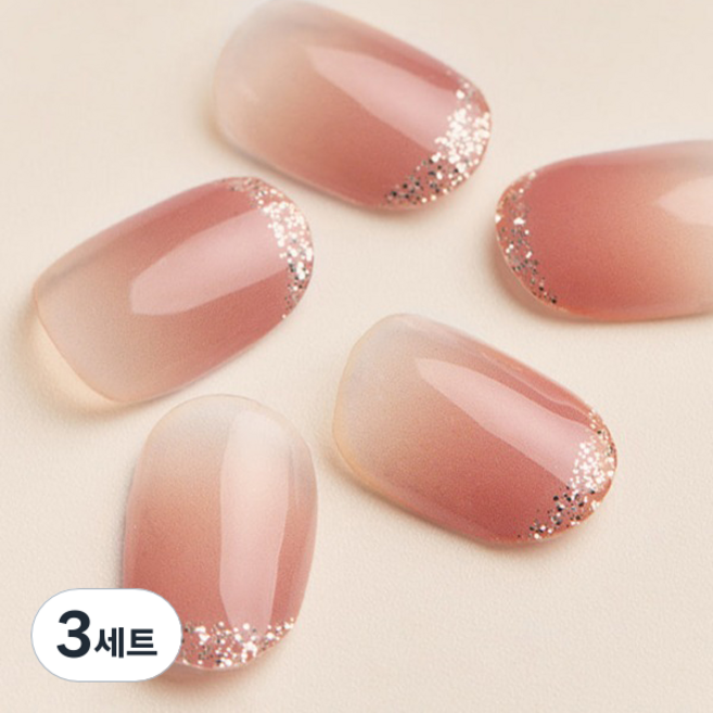 오호라 젤 스트립 네일, 3세트, 슈가 프렌치