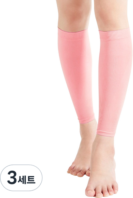 95프로블럼 발란스핏 의료용압박스타킹 핑크, 3개, 종아리형