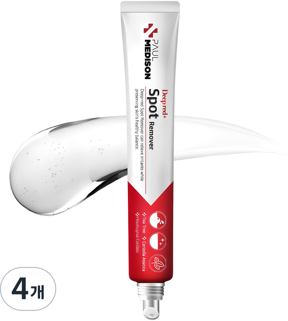 폴메디슨 딥레드 병풀 스팟 케어 젤, 25g, 4개