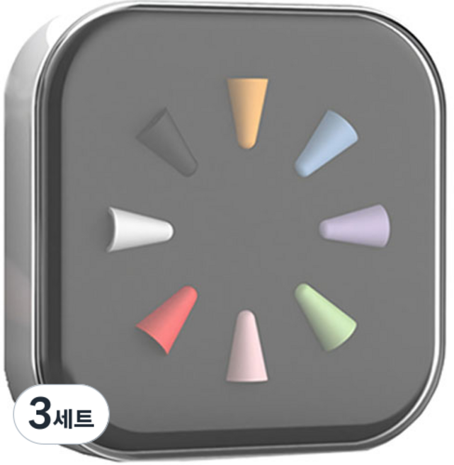 808STORE Apple Pencil 1代 2代 筆尖保護套 8件組, 混合色, 3套
