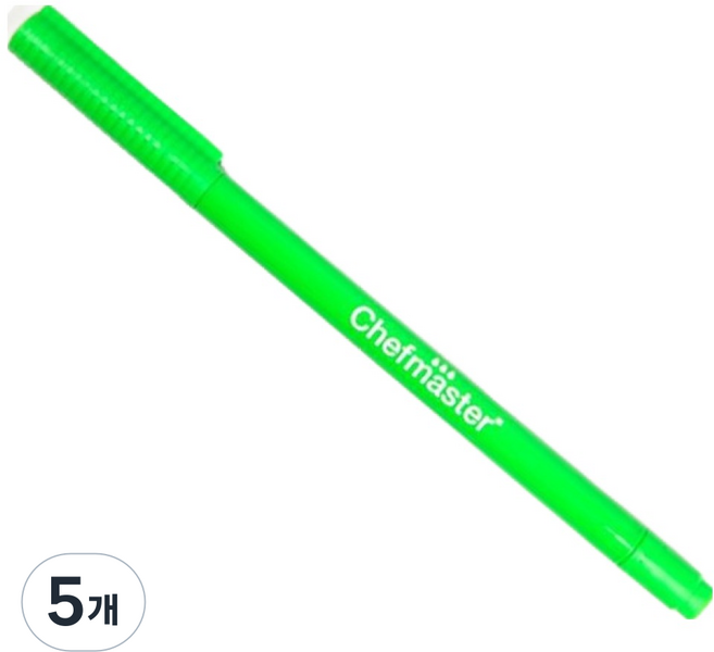 셰프마스터 식용색소 펜 그린, 1.8g, 5개