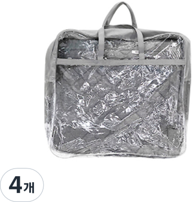 더베딩샵 이불&패드 보관가방 중, 그레이, 4개