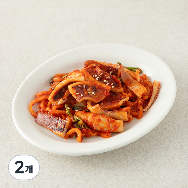 비움반찬 오징어 초무침, 160g, 2개