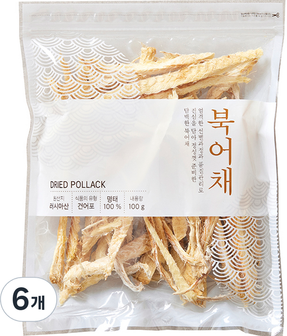 북어채, 100g, 6개