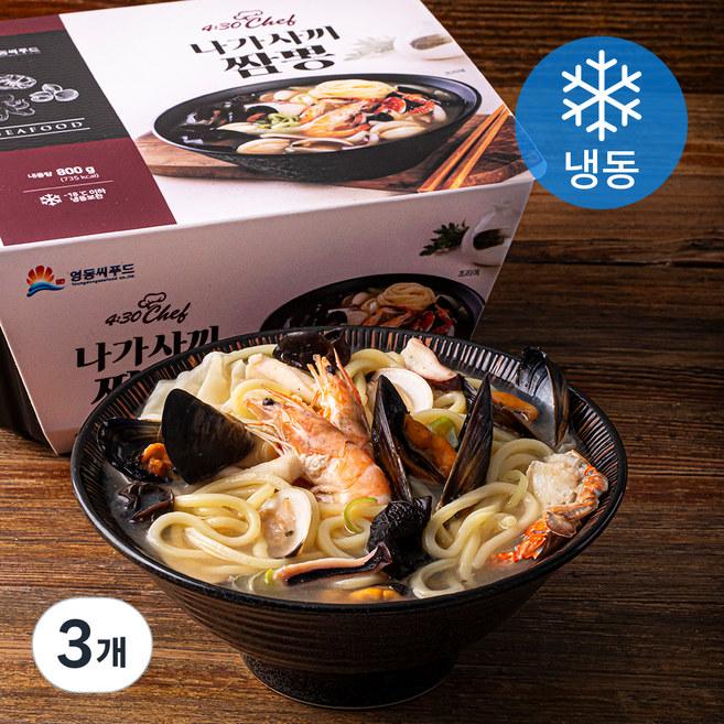 영동씨푸드 430chef 나가사끼 짬뽕 (냉동), 800g, 3개