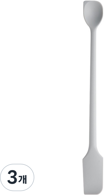 Easisilly 矽膠多用途果醬優格湯匙刮刀多功能工具, 灰色, 3個