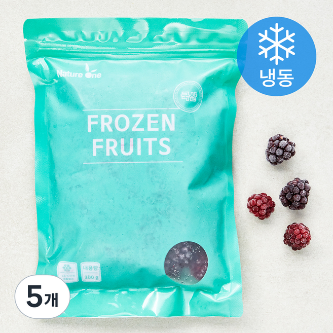 네이처원 블랙베리 (냉동), 300g, 5개