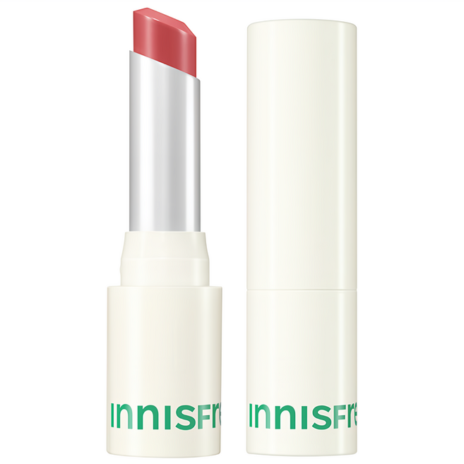 INNISFREE 台灣公司貨 晨露光透水感唇膏, 1個, 06 粉霧玫瑰
