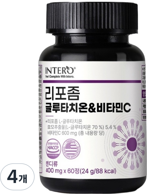 인테로 리포좀 글루타치온 비타민C 24g, 60정