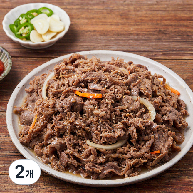 올리실라 마리네이드 FOR레벨 양념소불고기 (냉장), 1.04kg, 2개