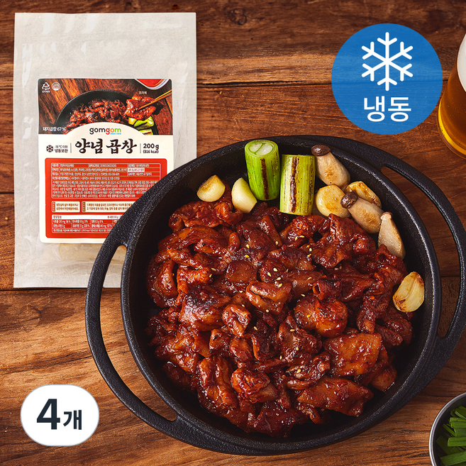 곰곰 양념곱창 (냉동), 200g, 4개