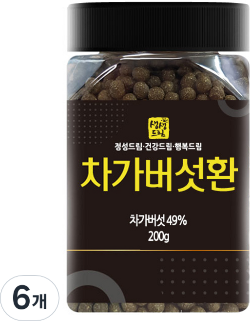 생생드림 차가버섯환, 200g, 6개