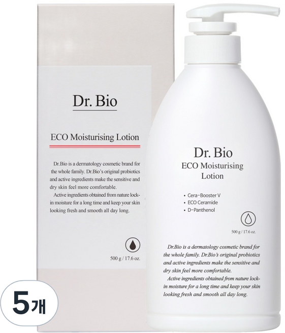 Dr.Bio Eco 保濕乳液, 5個, 500ml