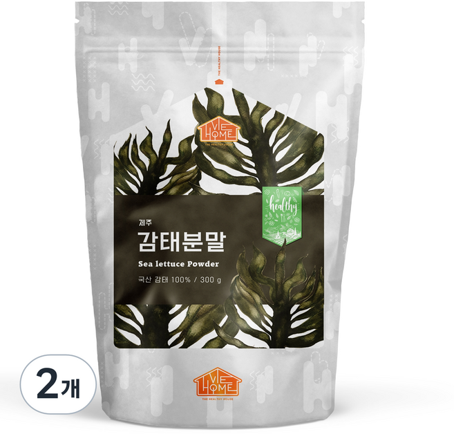 건강한우리집비옴 제주 감태 분말, 300g, 2개