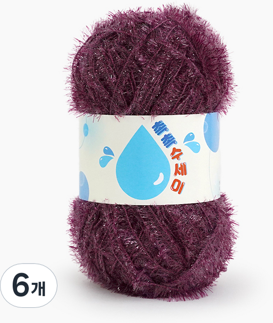 쎄비 촉촉 수세미실, 진보라, 6개