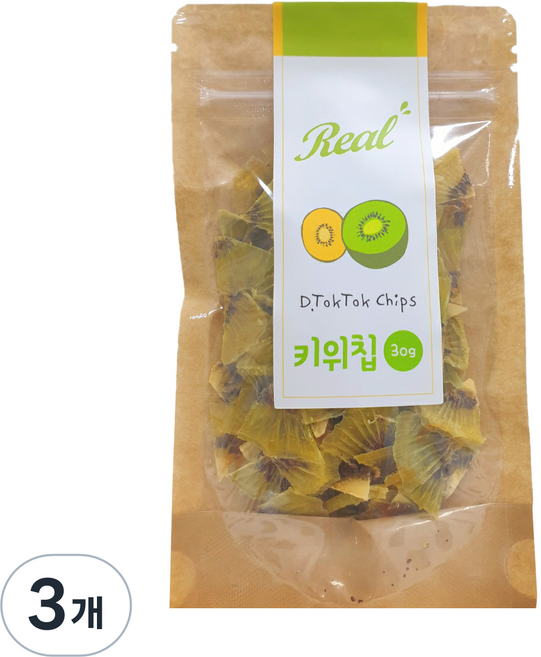 디톡톡 토핑 키위칩, 30g, 3개