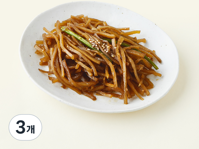 압구정예향 국내산 우엉으로 만든 우엉채조림, 120g, 3개