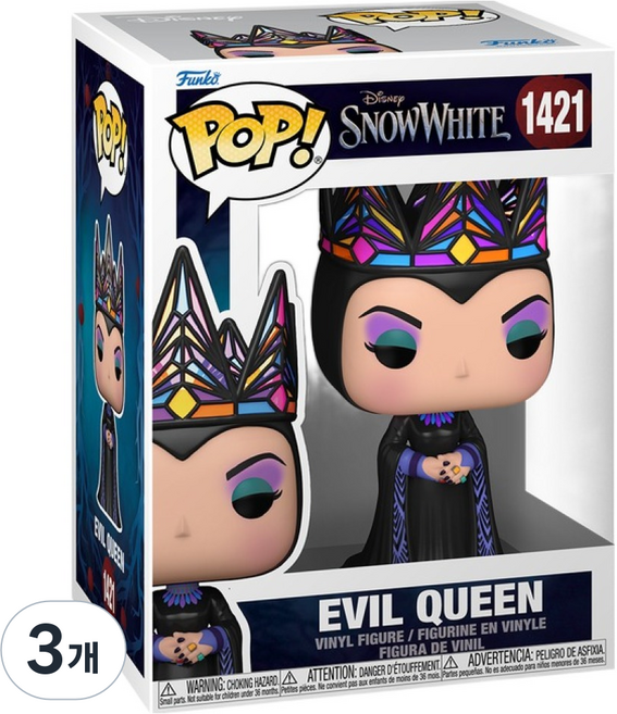 펀코 팝 75947 디즈니 백설공주 계모 왕비 1 피규어, 3개