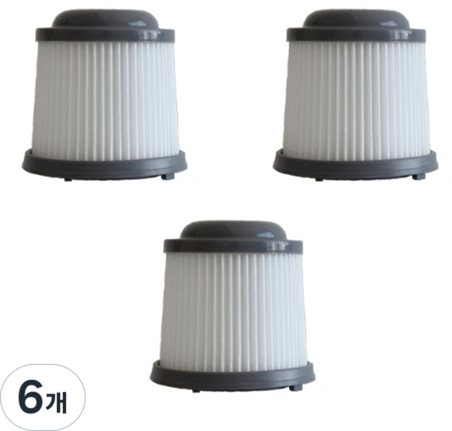 누심비 블랙앤데커 무선 청소기 호환필터, 6개