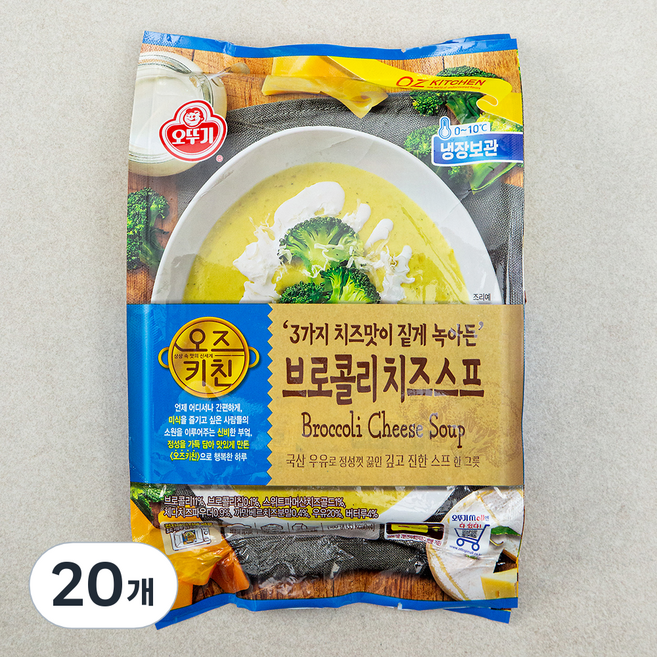 오즈키친 브로콜리 치즈스프, 720g, 5개