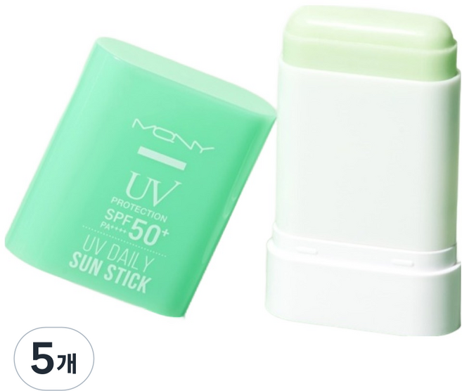 MACQUEEN NEWYORK UV日常保濕防曬棒 SPF50+ PA++++, 15g, 5個