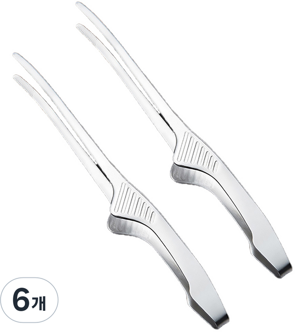 인블룸 다용도 위생 핀셋 요리 집게 18cm, 6개