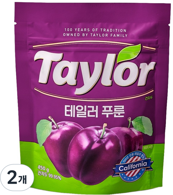 Taylor 西梅乾, 450g, 2個