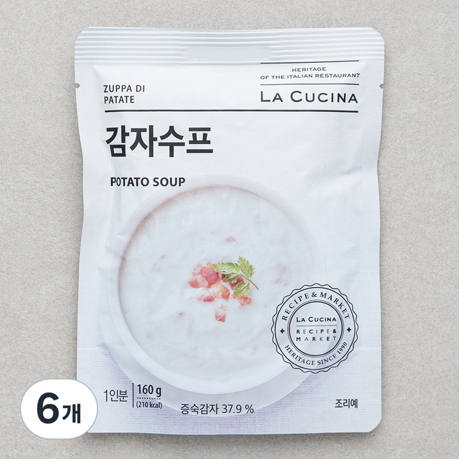 라쿠치나 감자수프 (냉장), 160g, 6개