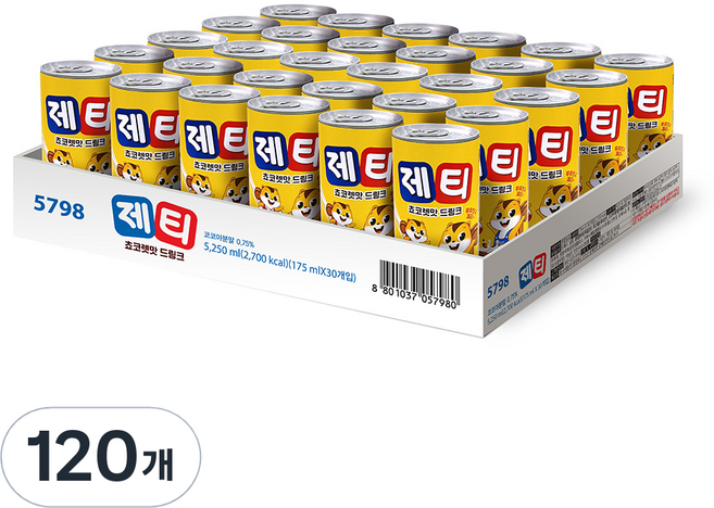 제티 동서식품 초콜렛드링크, 175ml, 120개